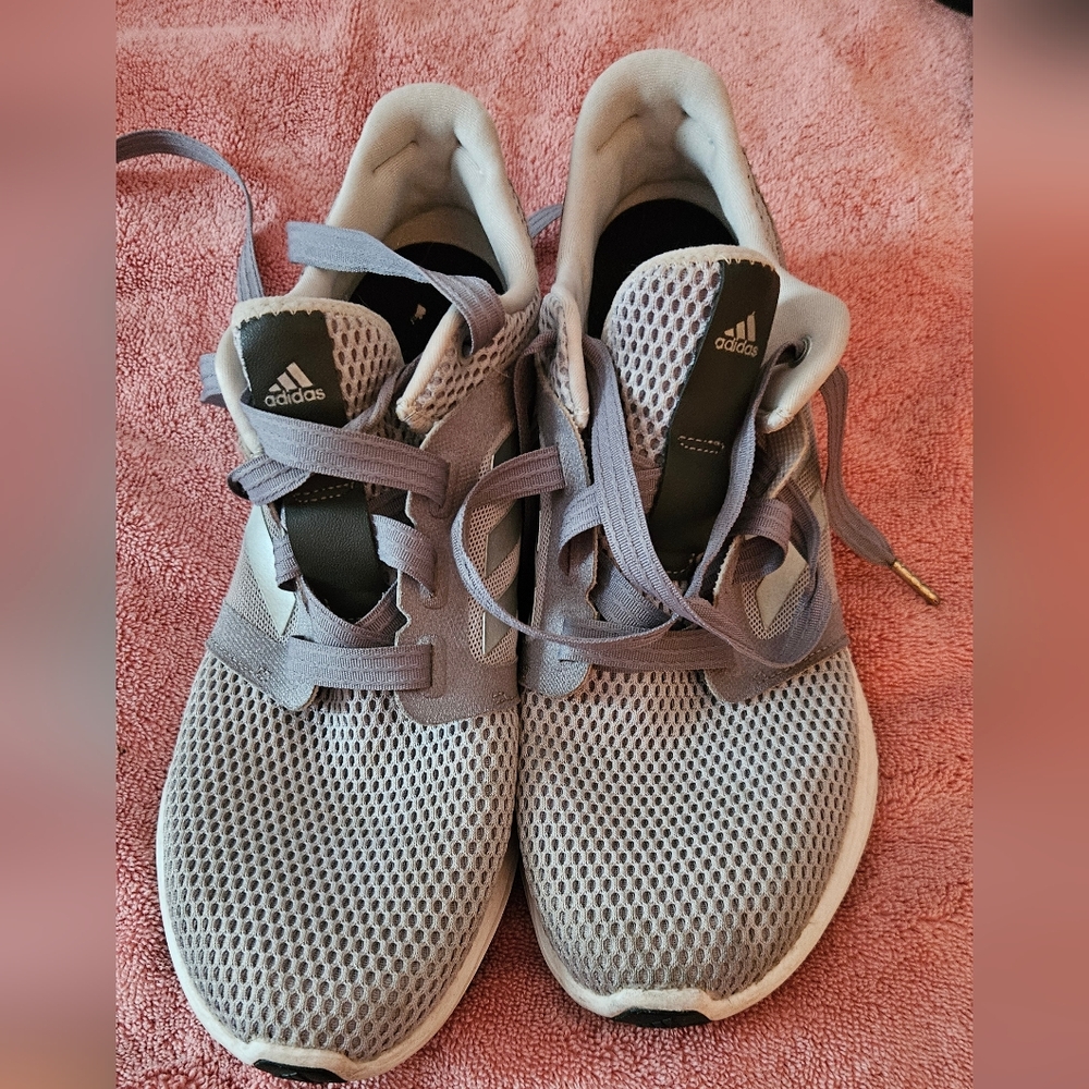 Adidas Gray and White Athletic Sneakers Women 11.5